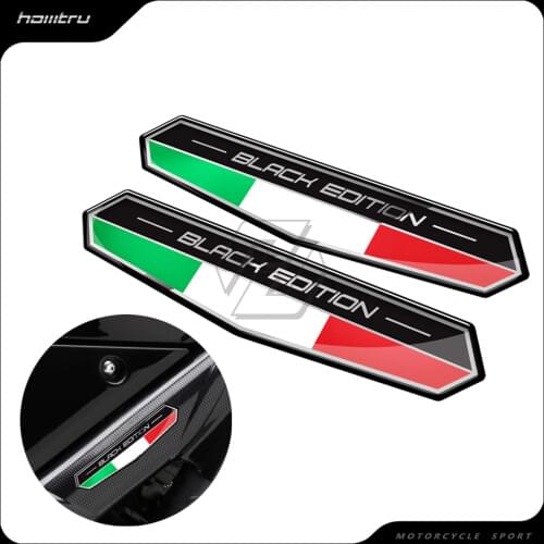 Italy Flag Sticker Italia Black Edition Decal Case for Aprilia Ducati Triumph Kawasaki Yamaha Honda for Car Decals