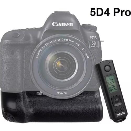 Meike MK-5D4 PRO Battery Grip With 2.4G Wireless Remote for Canon 5D Mark IV Camera as Canon BG-E20 fit for LP-E6 LP-E6N Battery