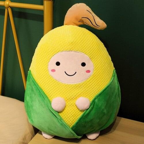 25/35/50cm Soft Corn Baby Doll Pillow Lovely Corn Vegetable Plush Toy Pillow Sofa Pillow Child Birthday Gift