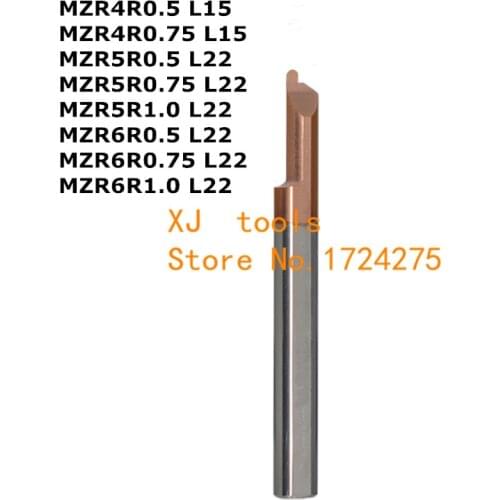 MZR4R0.5 L15/MZR4R0.75 L15,MZR5R0.5/MZR5R0.75/MZR5R1.0 L22,MZR6R0.5/MZR6R0.75/MZR6R,face groovin solid carbide tools small bores