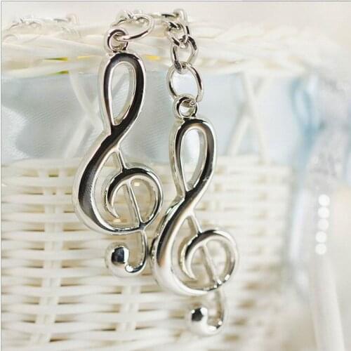New Fashion 200PCS silver opener music symbol key chain men and women jewelry wedding preferences gifts