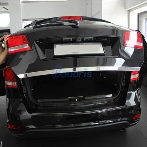 Stainless Steel Rear Trunk Steamer Trim For Dodge Journey JUCV Fiat Freemont 2009-2018 Car Styling Accessories