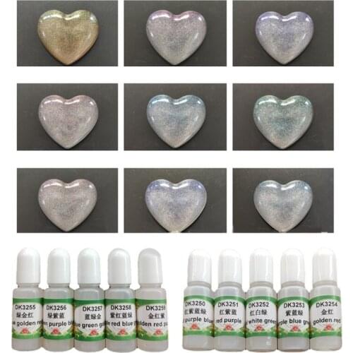 10 Colors Epoxy UV Resin Pigment Epoxy Resin Dye Liquid Colorant DIY Art Crafts Jewelry Making Coloring Decor