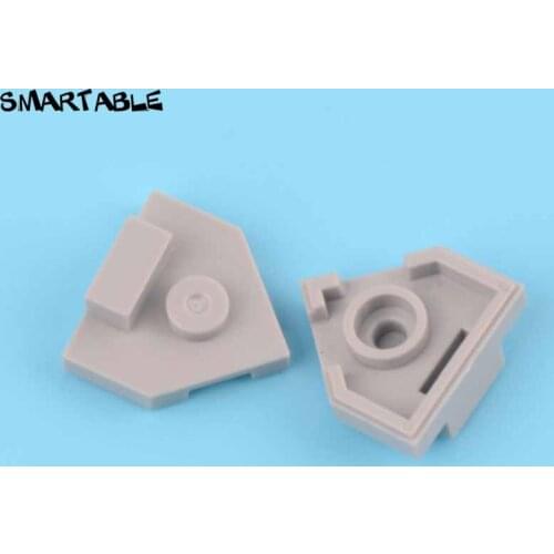 Smartable Plate 2x2 Angled with 1 Center Stud and Stop Building Block MOC Parts Toys For Kids Compatible 27928 20pcs/Lot