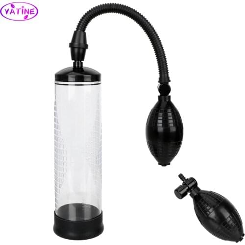 Pressure Ball Manual Penis Pump Sex Toys For Men Cock Enlargement Extender Erect Tool Erotic Machine Male Masturbator Mans Toyes