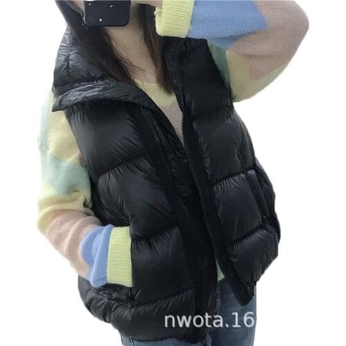 Down Vest Female Short Duck Down Coat New Autumn and Winter Casual Loose Sleeveless Down Jackets NS2045