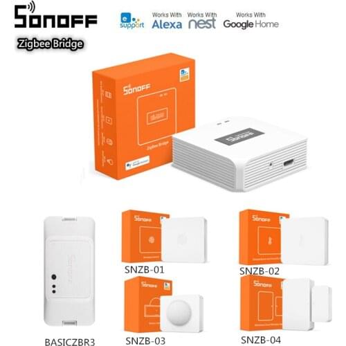 SONOFF Zigbee3.0 ZBBridge Request SNZB ZBMINI / Wireless Switch Temperature/Motion/Door Smart Sensor Work With Alexa Google Home