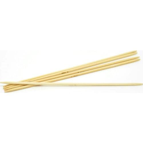 DoreenBeads 20cm Long Natural Bamboo DP Knitting Needle Hand Sewing Crochet Hook Set Weave Craft Tool 2.5mm,5PCs/Set