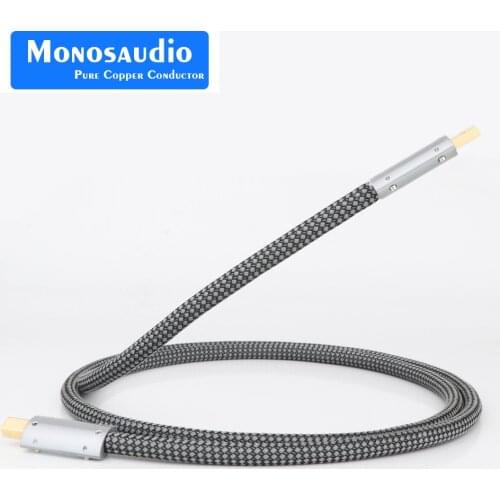 Monosaudio Formula B2.0 USB Cable Audiophile USB AB A-B DAC Gold plating DAC Decoder Printer Data cable