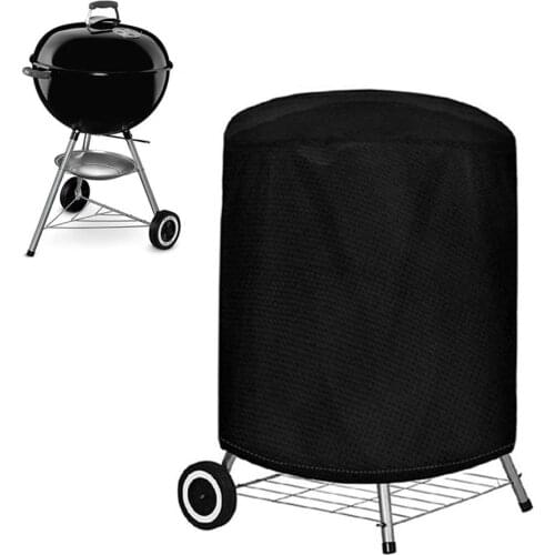 Waterproof BBQ Grill Cover Portable Camping Stove Cover Folding BBQ Cover Anti-dust with Drawstring Perfect for Indoor