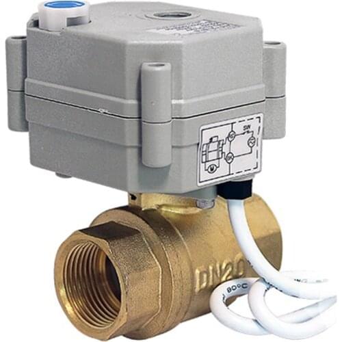 1/2 inch 12V DC 24 Volt DC Spring Return Motor Operated Motorised Ball Valve