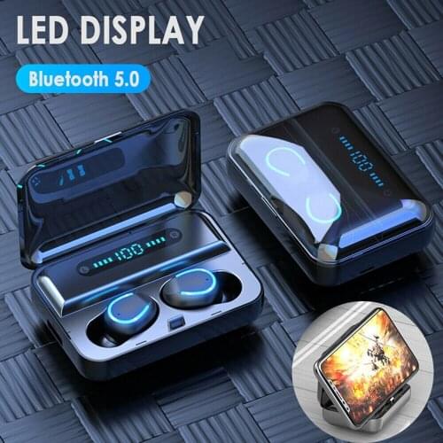 2.4GHZ Bluetooth Earphones Mini TWS 5.0 Wireless Earbuds Earphone With 2000mAh Charging box Sports Headset With Power Display