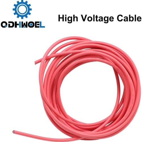 3 Meters High voltage Cable for CO2 Laser Power Supply and Laser Tube Laser Engraving and Cutting Machine