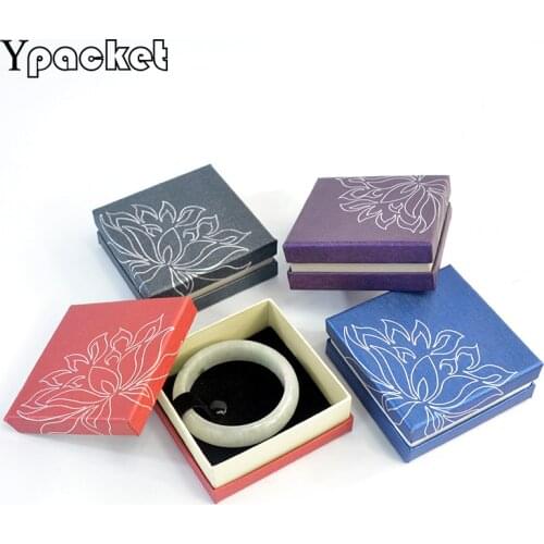 40pcs/Lot Engagement Necklace Ring Bracelet Jewelry Display Gift Square Box 4 Colors Box Square Gift Jewelry Organizer Box