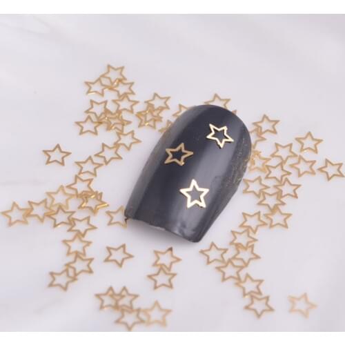 500pcs/lot Star Nail Art Slices Stud Nails Sticker Stars Nail findings Jewelry Clothes Shoes Accessories