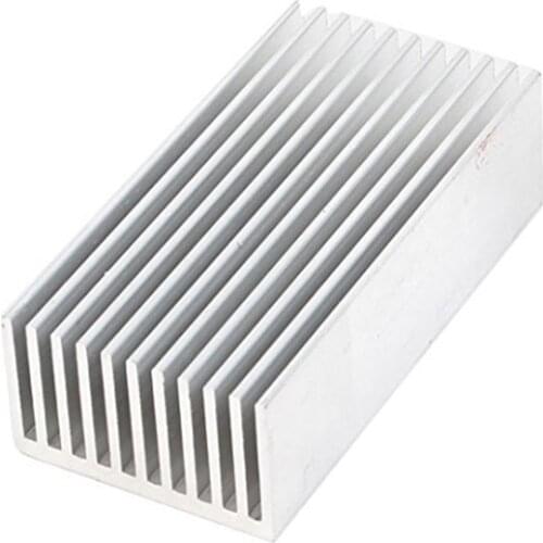 Silver Tone Aluminium Radiator Heatsink Heat Sink 100x50x30mm