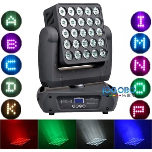 Fast Shipping 25x12W Moving Head Matrix Light RGBW 4in1 Dmx Led Stage Lighting DMX Stage Light Professional Stage & DJ Blinker