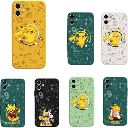 Pokemon Pikachu Anime Cartoon Phone Case Soft Case for Iphone 11Pro 12 Pro X XR XSMAX 11 Pro Max 7 8 Plus Cover Cute Cool New