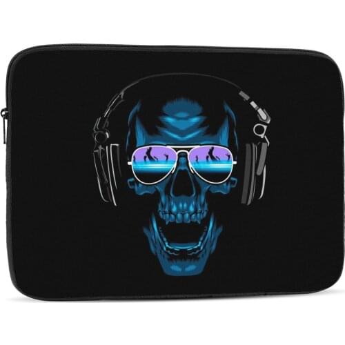 Skull Design Laptop Sleeves Notebook Organizer Computer Shakeproof Pouch Bag 10/12/13/15/17 inch iPad Mini Air Macbook Air Pro