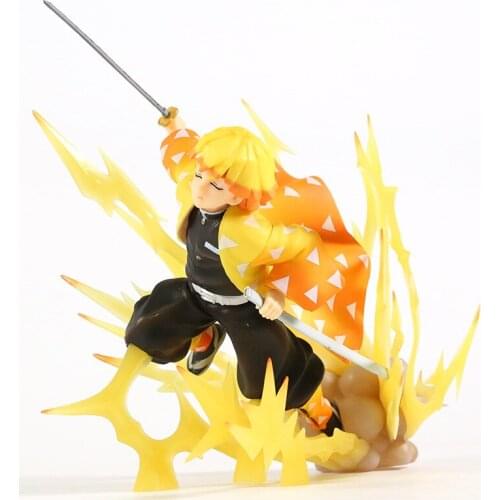 Demon Slayer F ZERO Zenitsu Agatsuma Breath of Thunder PVC Figure Collectible Model Toy 17cm