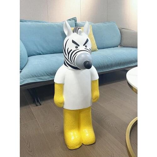 Nordic Style Home Decor Figurines Resin Animal Zebra Statue Room Decor Home Living Room Decoration Accessories Housewarming Gift