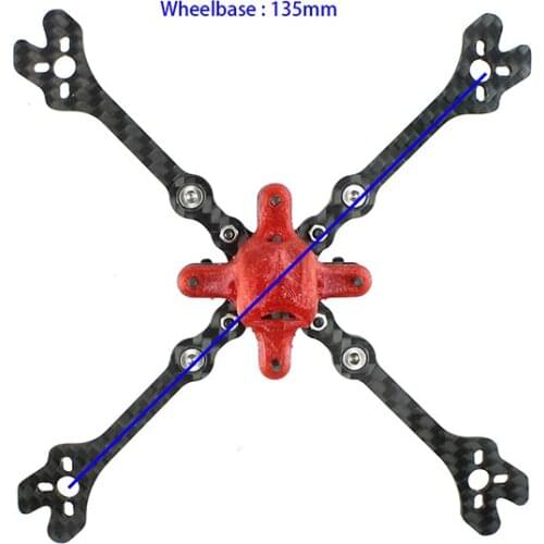 FEICHAO Keel135 Carbon Fiber Frame Kit for 1104-1506 Motor for 3inch Blades with / without Camera Cover