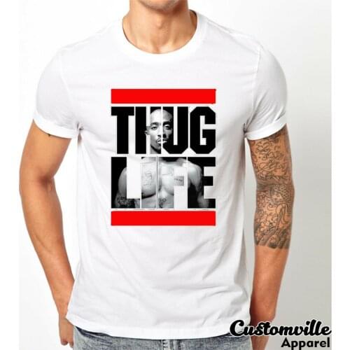 Tupac Thug Life T-Shirt 2Pac All Eyez On Me Shirt Hip Hop Concert Legend