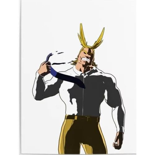 HD Prints Canvas Wall Art Real All Might Painting Posters Modular Pictures Anime Modern Home Decoration Living Room Framework