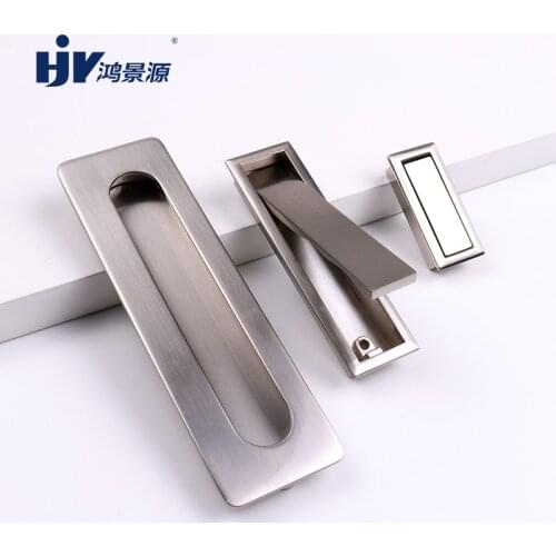 HJY Tatami Hidden Handles Furniture Pulls Kitchen Wardrobe Door Handles Recessed Embedded Invisible Cabinet Pulls Handle C23003