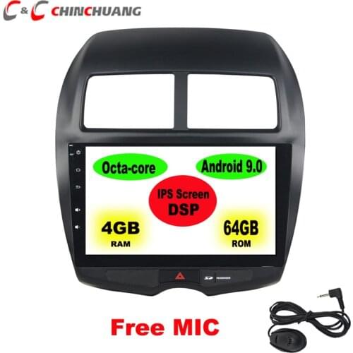 IPS DSP 64GB ROM Octa Core Android 9.0 Car DVD Player for Mitsubish ASX RVR Peugeot 4008 Citroen C4 Radio GPS Navigation DVR