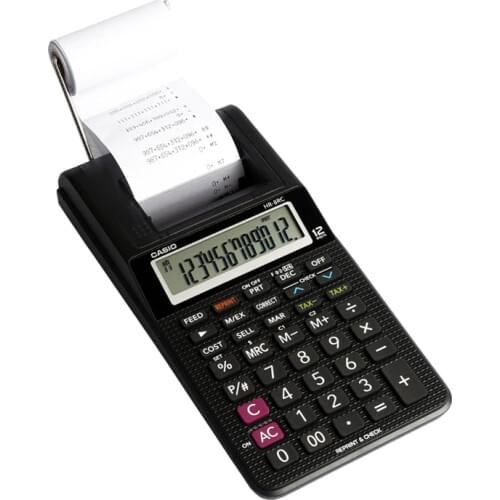 Printing calculator HR-8RC out of paper computer office calculator with paper For Casio