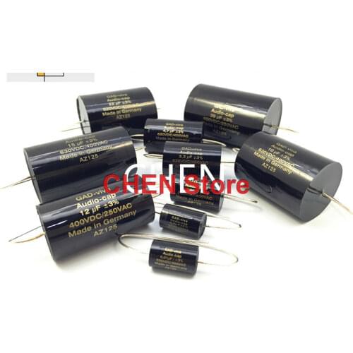 2pcs Original Germany GAD-viva MKP 3% 400V 12UF 15UF 18UF 22UF 30UF 33UF 39UF 47UF 100UF GAD Zinc foil audio frequency capacitor