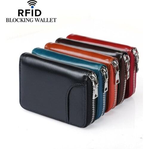 DKER Genuine Leather Unisex Card Holder Wallets High Quality Female Credit Card Holders Women Pillow Card holder Purse