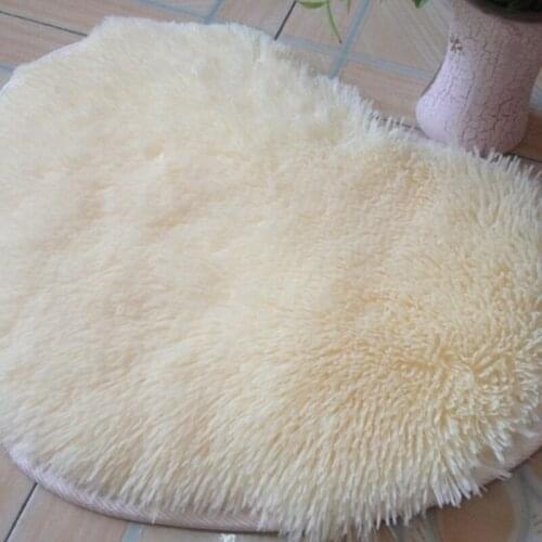 40x50cm/30x40cm Soft Carpet Living Room Bedroom Floor Heart-shaped Fluffy Mat Anti Slip Bathroom Carpet