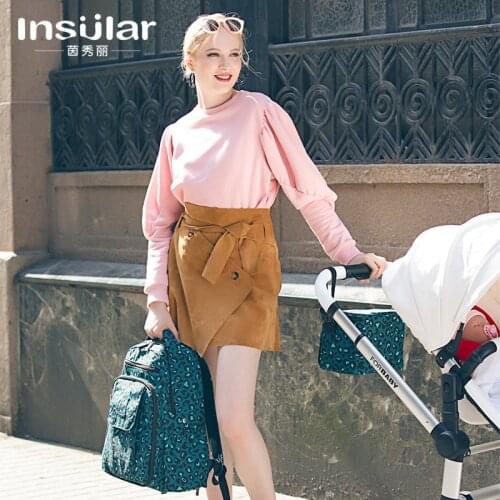 Beautiful Multi-functional Large-Volume Mommy Bag Waterproof Shoulder Diaper Bag Mother And Child Maternity Package Backpack