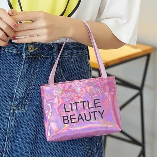 Laser Small Bag 2021 New Simple Wholesale Fashionable Female Bag Handbag Printing Mobile Phone Bag Casual Small Square Bag