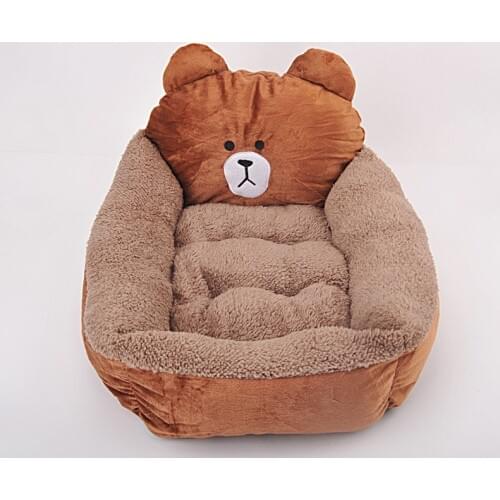 Cute Animal Cartoon Shaped Pet Dog Bed Mats Pet Sofa Kennels PP Cotton Warm Cat House Dog Pad Teddy Mats Big Blanket Supplies