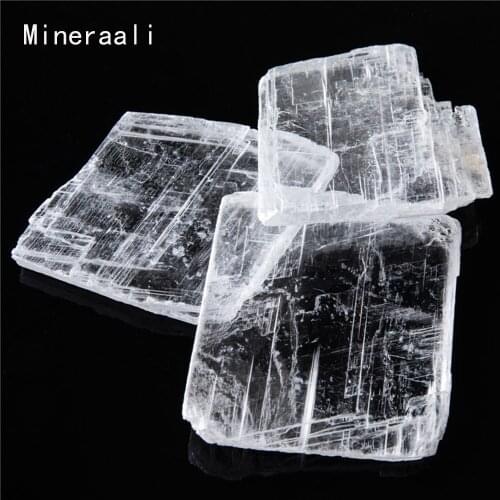 Mineraali 1pc Selenite Wand Clear Crystals Stone Meditation Spiritual Chakra Healing Raw Slices Wand Reiki Balance Natural Stone