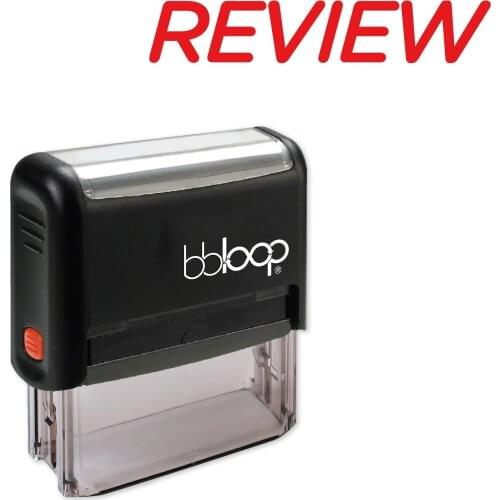 Bbloop Review w/Italic Round Style Font and Design Self-Ink