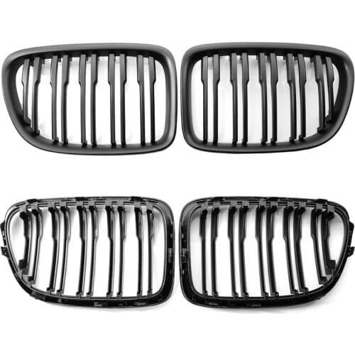 Grille Front for BMW E84 X1 18i 28i 2009 2012 2011 2015 Bumper Racing Matte