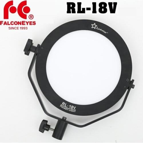Falcon Eyes RL-18V 18W 5600K Portable Pocket Round Ultrathin Daylight LED Photo Video Film Studio Photography Continuous Light