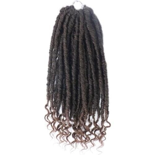 Prettyplus Goddess Faux Locs Crochet Braids Extension Hair Soft Dreads Natural Braid Synthetic Braiding Hair Extension Deadlocks