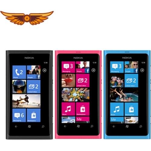 Unlocked Nokia Lumia 800 Windows 7.5 cell Phones 16GB ROM 3G GPS WIFI 3.7 inch 8MP Camera smart phone in stock Free shipping