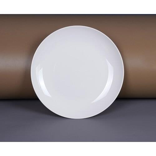 Plate Kitchen Household Round Plastic Hotel Restaurant Drop Proof Breakfast Plate Creative Western Food Plate Dinner Set Plates