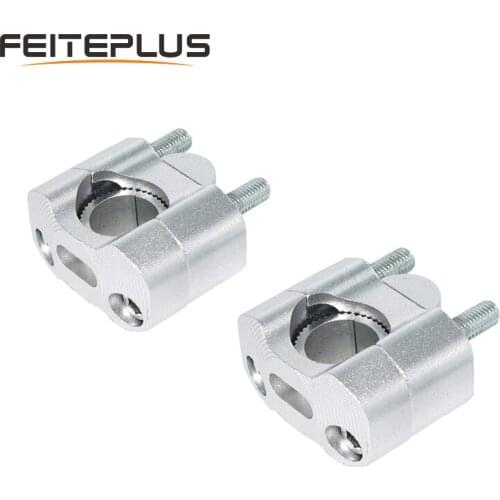 Universal 22mm 28mm CNC Aluminum Motorcycle Bar Clamps Handlebar Adjustable risers Adapter For Pit Dirt Motorbike Fixing Stand