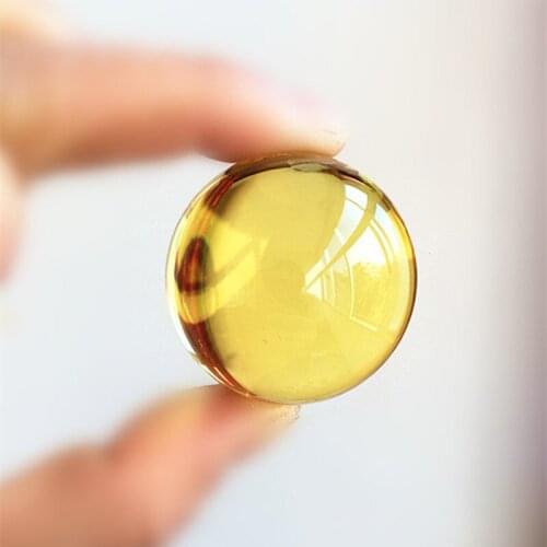 Top Quality 40mm Asian Rare K9 Crystal Glass Rainbow Obsidian Stone Natural Feng Shui Crystals Yellow Pure Sphere Healing Balls