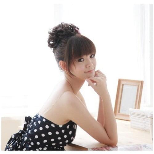 Women Girl Hairband Hairpiece Hair Accessories Girl Modern Hot sale Korean Style Curler Wig