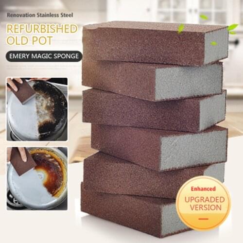 2/4/6Pcs Emery Cloth Melamine Sponge Magic Sponge Eraser Melamine Cleaner for Kitchen Office Bathroom Cleaning Nano Sponges