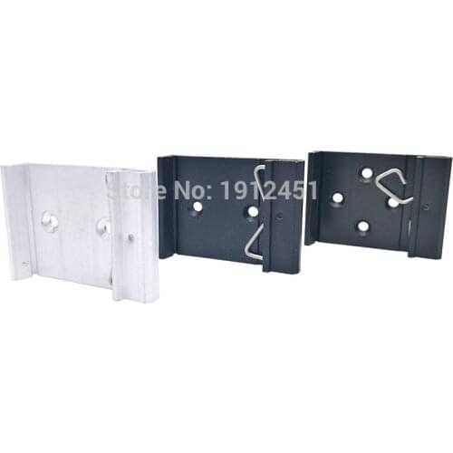 35mm metale DIN Rail fixed clamp clip Relay C45 mounting buckle Simple fixing rack with mounting holes rail