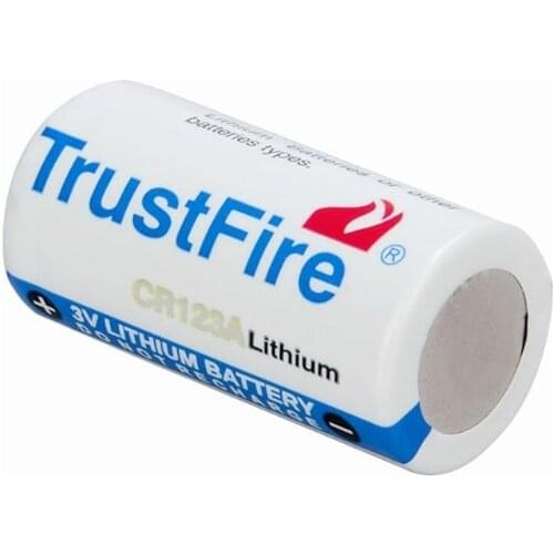 4 Pack CR123A 3V Lithium Non-Rechargeable 1300mAh Battery for Photo Camera Flashlight Door Sensor Single Use